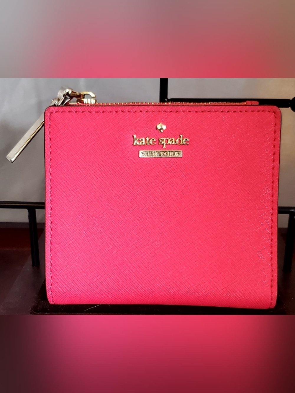 Kate Spade New York Cameron Street Adalyn Pink Zip-Around Wallet